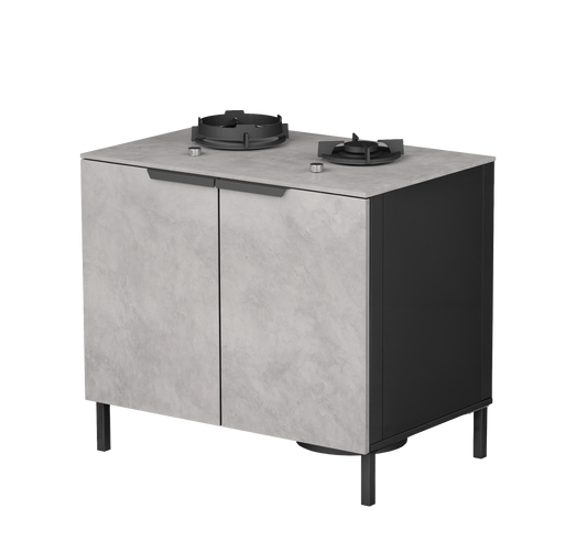 Q-boo Line 100cm modul med 2 brenner