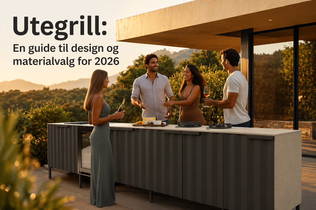 Utegrill, design og materialvalg