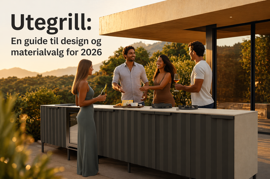 Utegrill, design og materialvalg