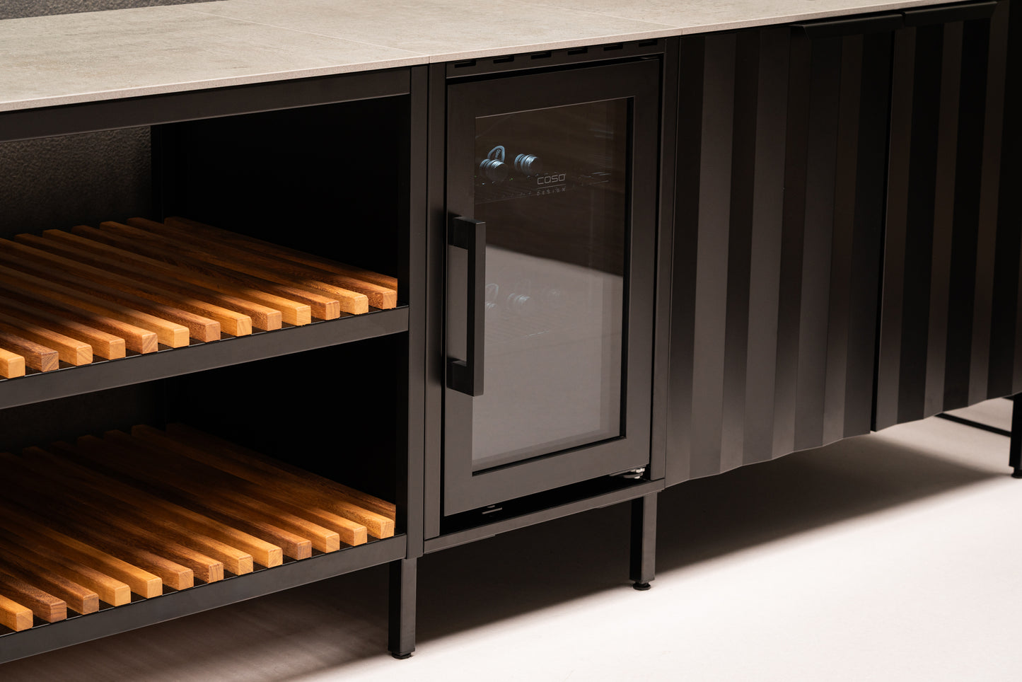 Q-boo Stone 50cm modul med Kjøleskap