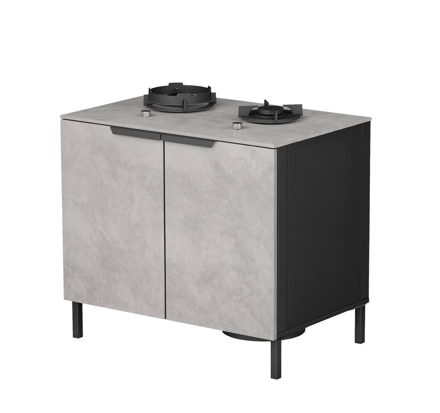 Q-boo Wave 100cm modul med 2 brenner