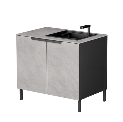 Q-boo Stone 100cm modul med Vask